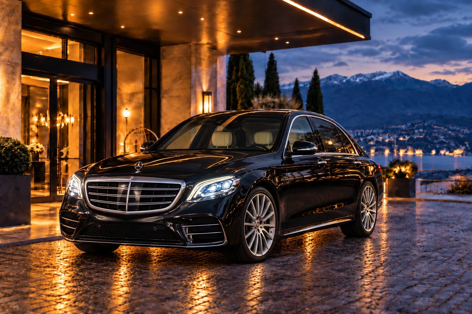 Mercedes Classe S avec chauffeur à Lausanne