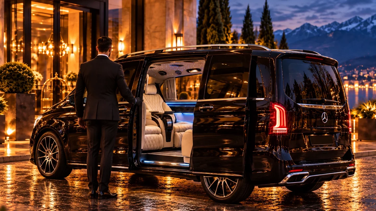 Van premium avec chauffeur pour petits groupes